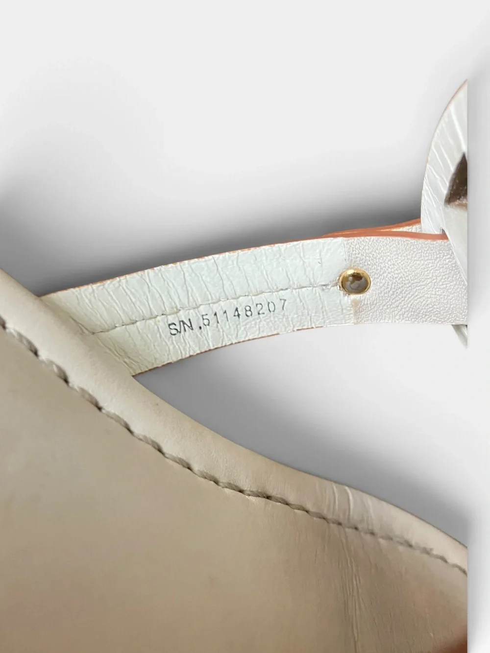 Tory Burch Miller Logo Thong Slip On Sandals Cream/Ivory Flats Size 8